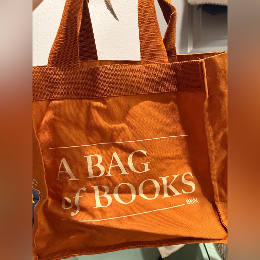 A BAG of BOOKS Orange Canvas Tote Barnes & Noble
